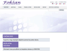 Tablet Screenshot of foksan.co.rs